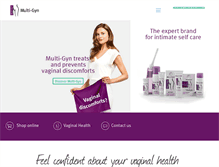 Tablet Screenshot of multi-gyn.com
